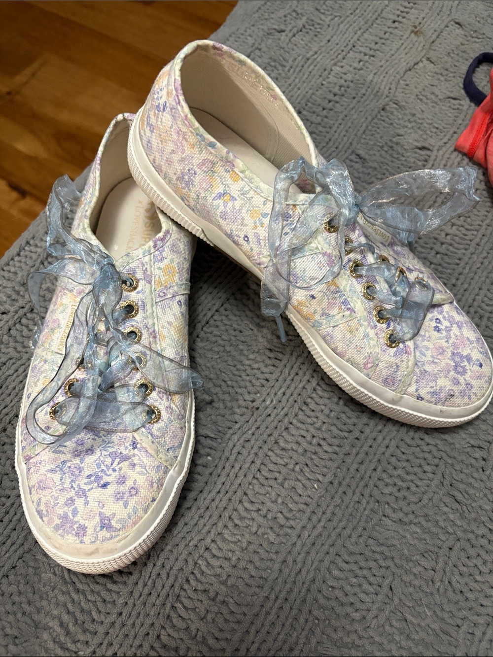 Love Shack Fancy Superga tennis shoe size 39 which is a size 8